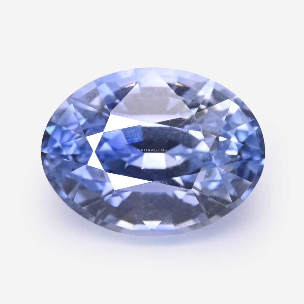 light blue sapphire 1 carat Colombo oval cut ස්වාභාවික නිල් මැණික ජ්‍යෝතිෂ සඳහා