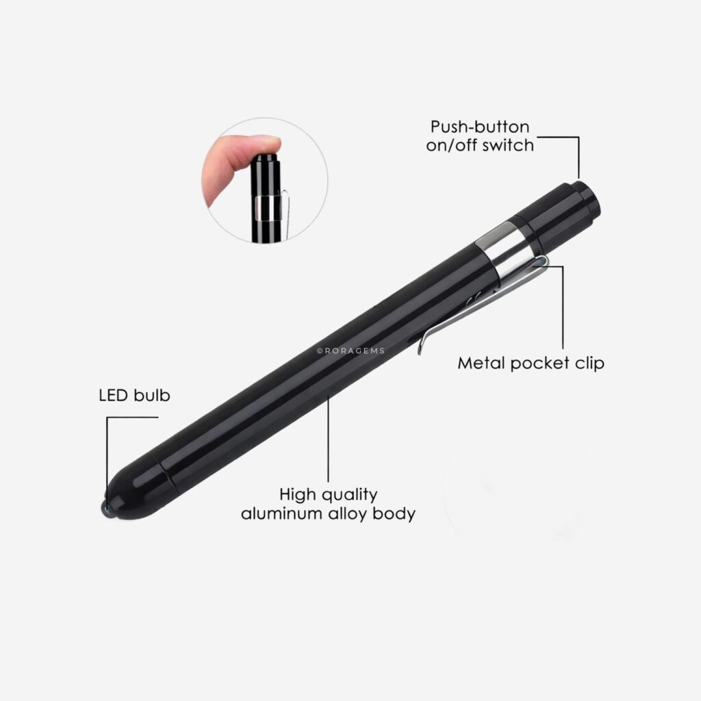 Buy medical penlight online Colombo durable aluminum LED inspection torch for work reading and examinations