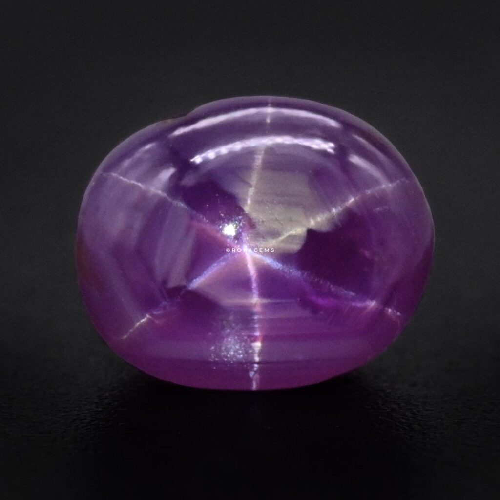 natural purple star sapphire 2.40ct ceylon gemstone sri lanka for sale in colombo untreated ආරුනුල් gem