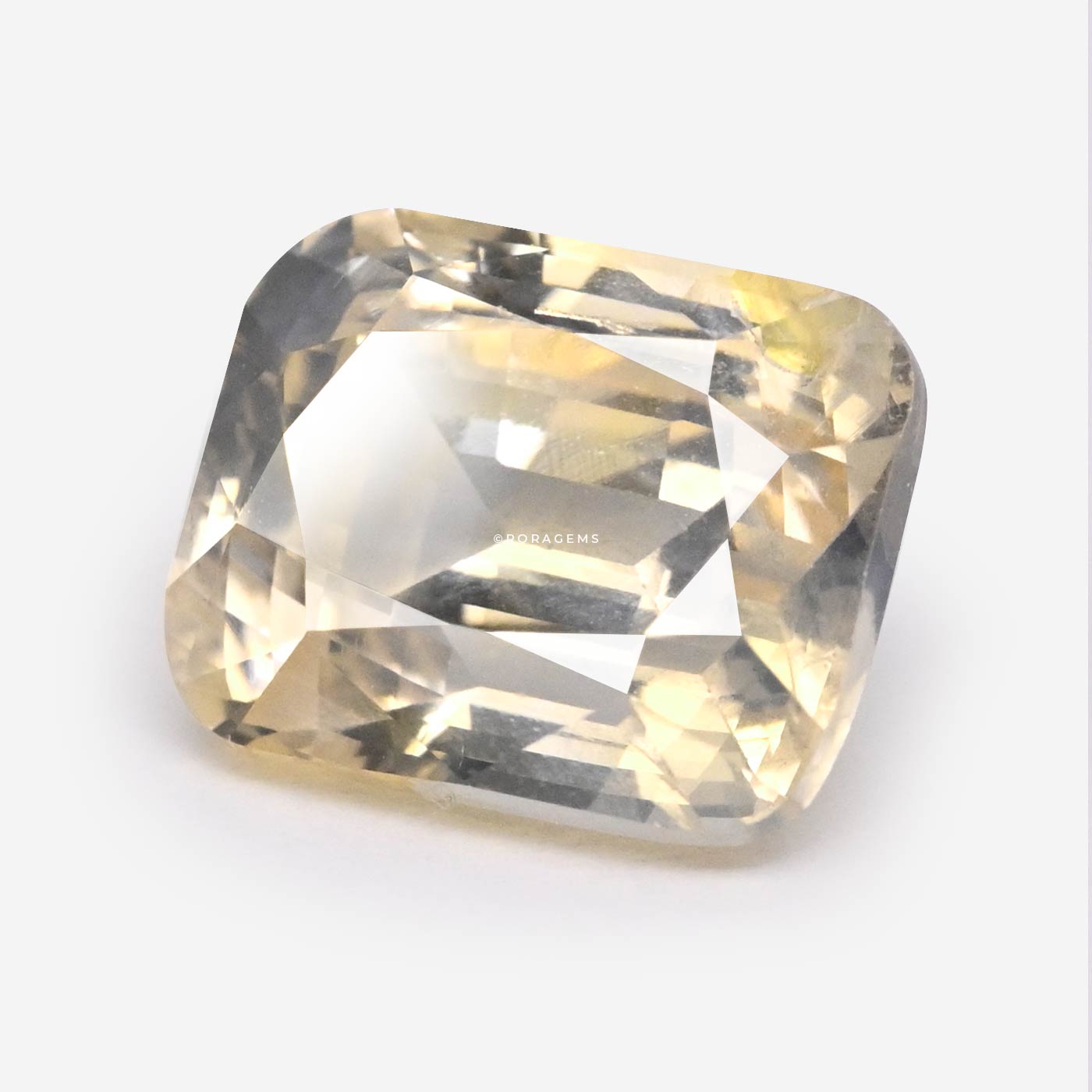 Natural Yellow Sapphire 4 carat Ceylon Unheated Certified Gemstone borella Sri Lanka
