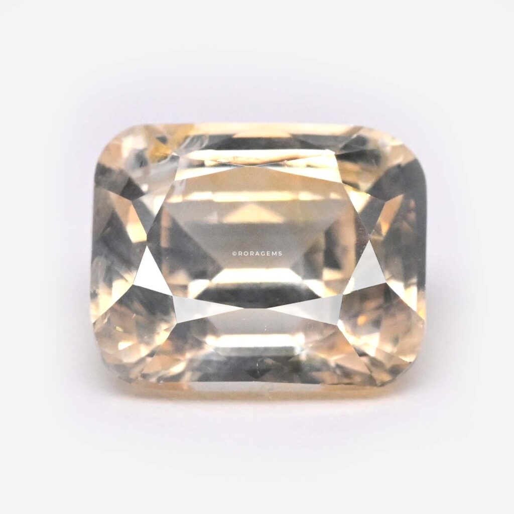 Rectangular Cushion Yellow Sapphire Jupiter Astrology Stone Natural Untreated Ceylon Sapphire