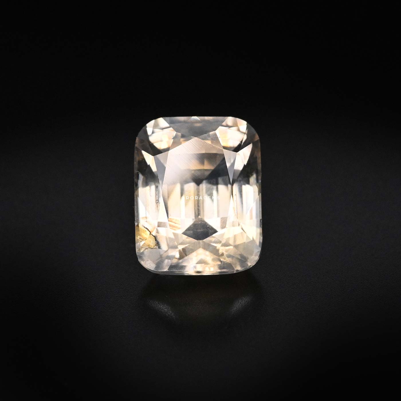 Loose Yellow safaya sapaya Sapphire Pukhraj Rectangular Cushion Cut Natural Ceylon Gemstone