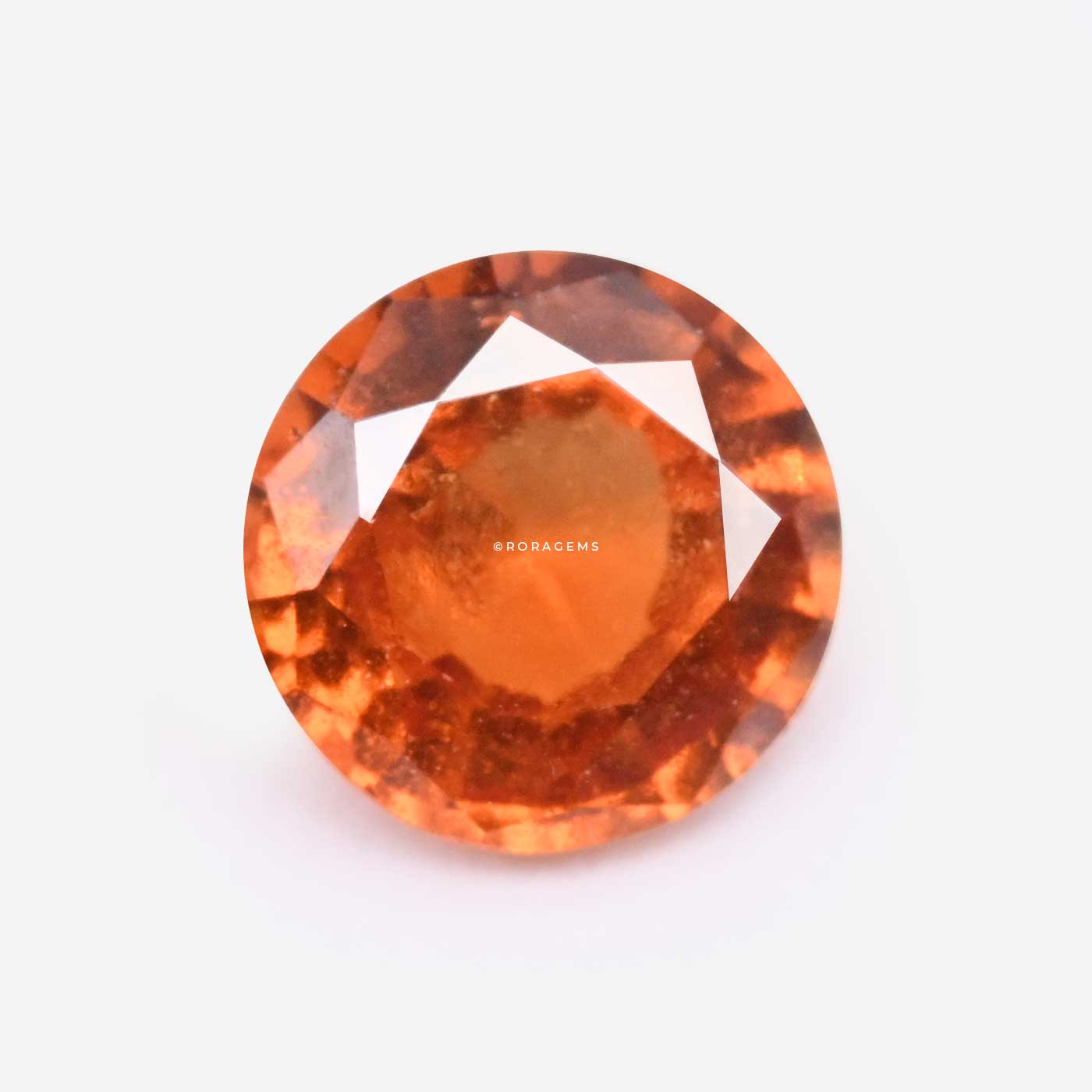 Buy Natural Ceylon Hessonite Garnet Grenat Granato Round Shape Eye Clean Cinnamon Garnet in colombo Sri Lanka