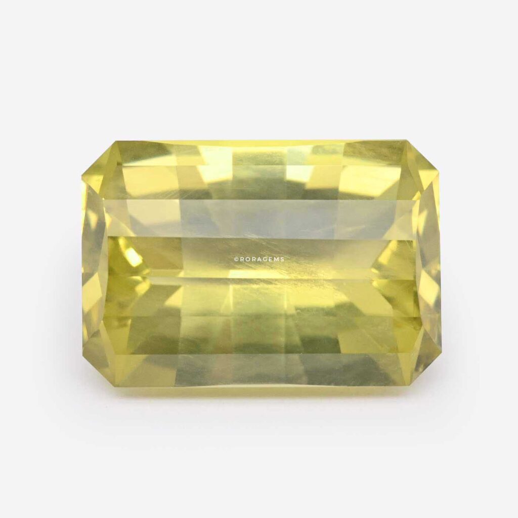 Natural Lemon Quartz gemstone from Sri Lanka with vibrant lemon yellow color. Pendant Stone, Fashion Jewelry Gems