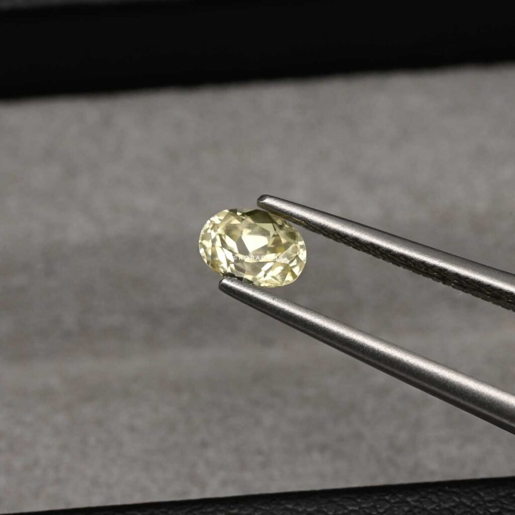 Oval Natural Yellow Sapphire Pukhraj Jupiter Gemstone Ceylon Origin Available In Colombo 08 Borella
