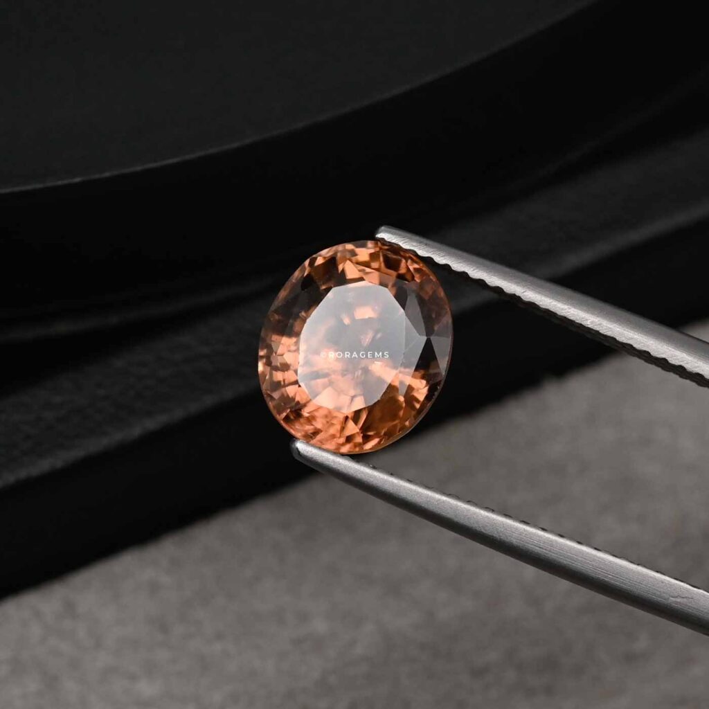Natural cinnamon color zircon gemstones for jewelry designers and collectors