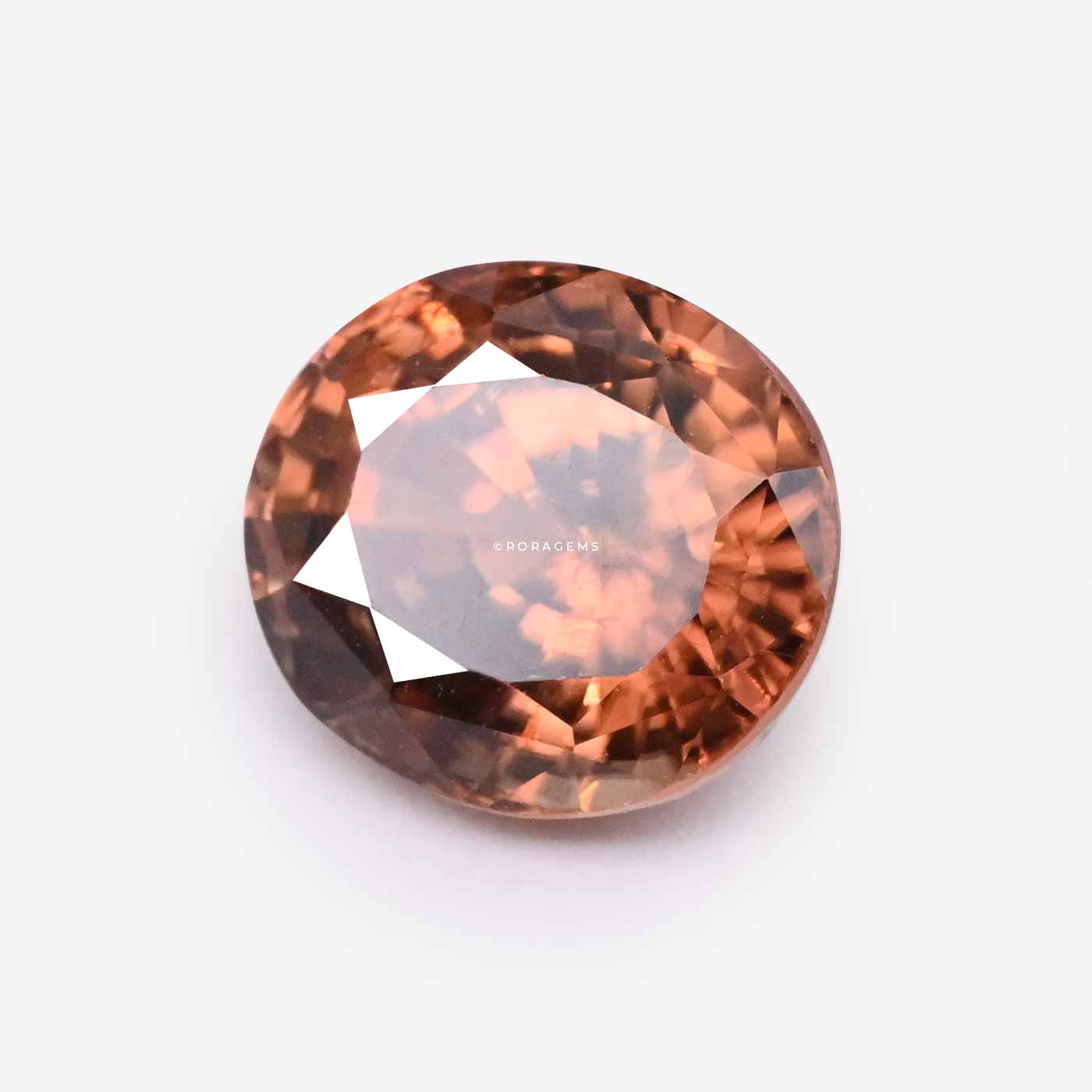 Sri Lankan semi-precious zircon with warm earth tone colors gemstones