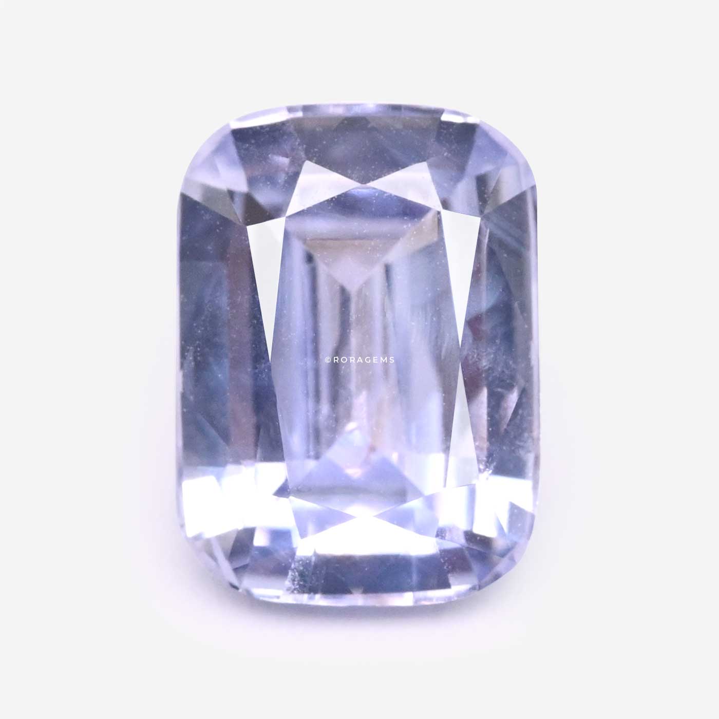 Light lilac sapphire gemstone displaying elegant pastel violet tones latest best price in borella colombo 7.