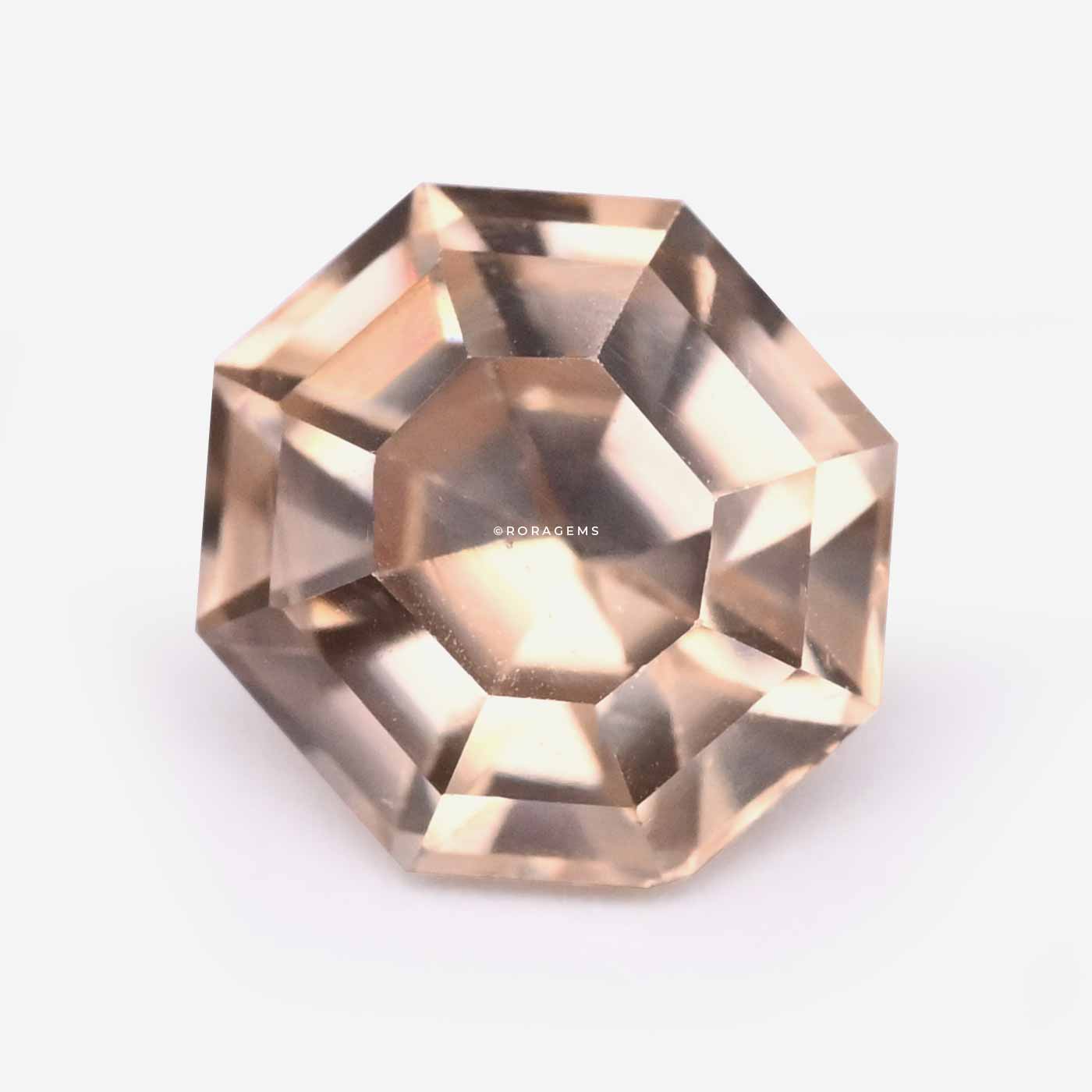 Octagon yellow pink zircon gem best gem market price in colombo rare color semi gem available