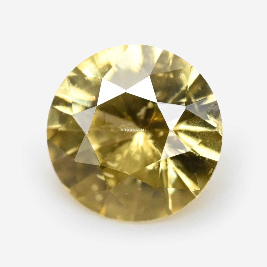 Sri Lankan Pukhraj Kanaka Pushyaragam round gemstone natural unheated yellow sapaya Peela Pukhraj Pila Pukhraj