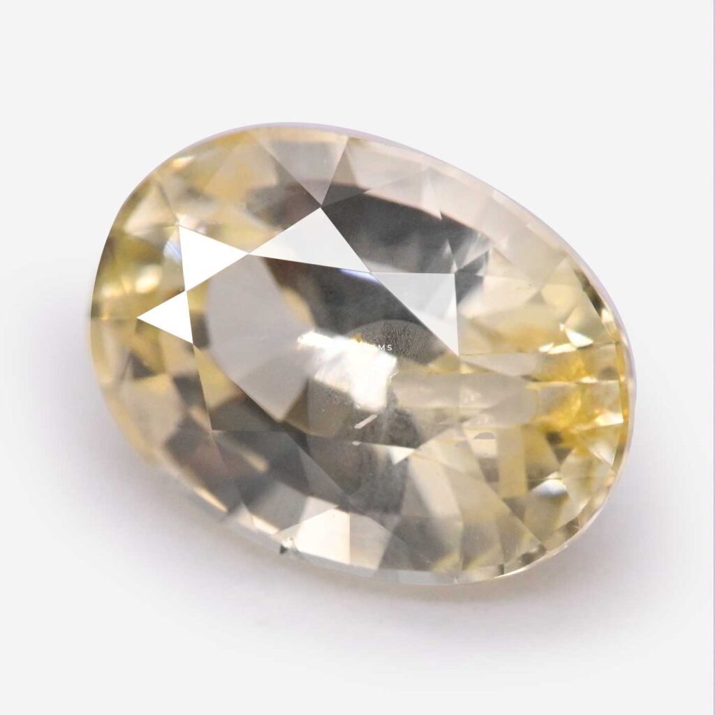 Untreated unheated natural Sri Lankan yellow sapphire पीला नीलम oval gemstone astrology online order