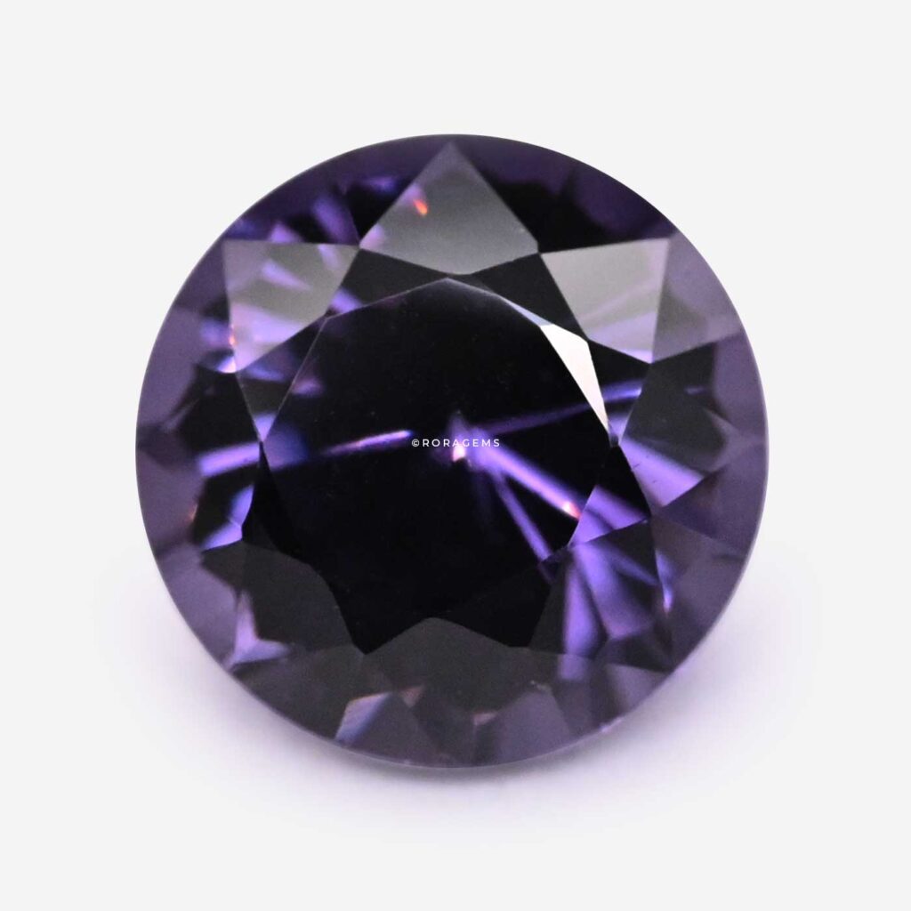 Round natural Sri Lankan purple spinel gemstone buy in borella colombo sri lanka spinello viola espinela morada 紫色尖晶石
