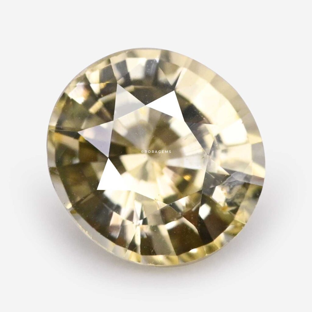 Natural Ceylon yellow sapphire oval gemstone from Sri Lanka Peela Pukhraj Pitambari