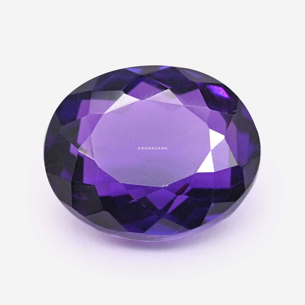 Natural purple oval-cut amethyst, a premium gemstone for custom jewelry, pendant making, and luxury jewelry designs